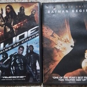 G.I. Joe and Batman Begins DVD Set